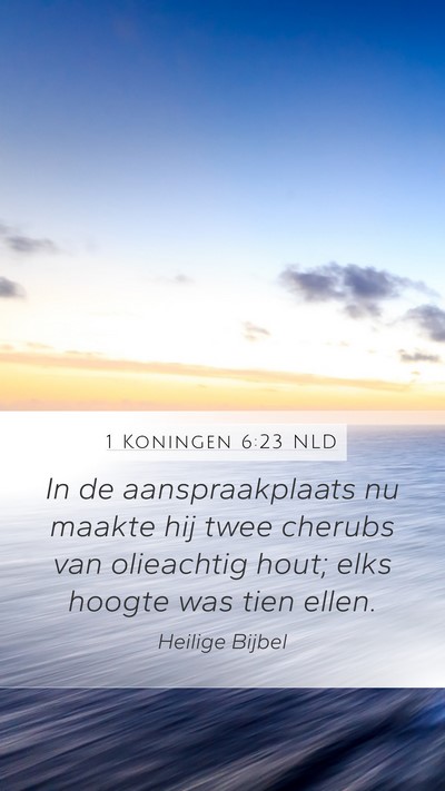 1 Koningen 6:23 NLD Bible Verse Image