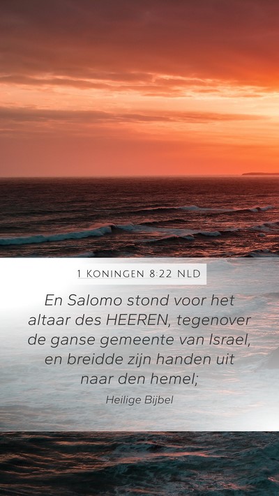 1 Koningen 8:22 NLD Bible Verse Image