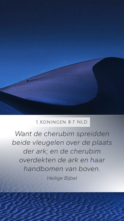 1 Koningen 8:7 NLD Bible Verse Image