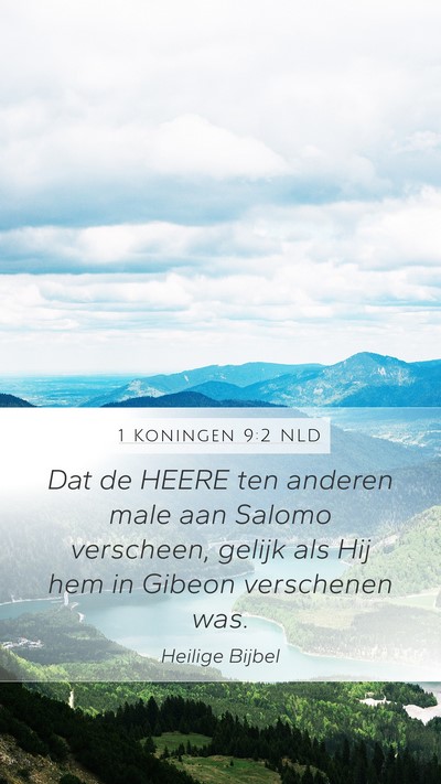 1 Koningen 9:2 NLD Bible Verse Image