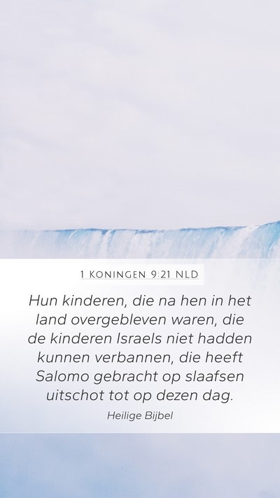 1 Koningen 9:21 NLD Bible Verse Image