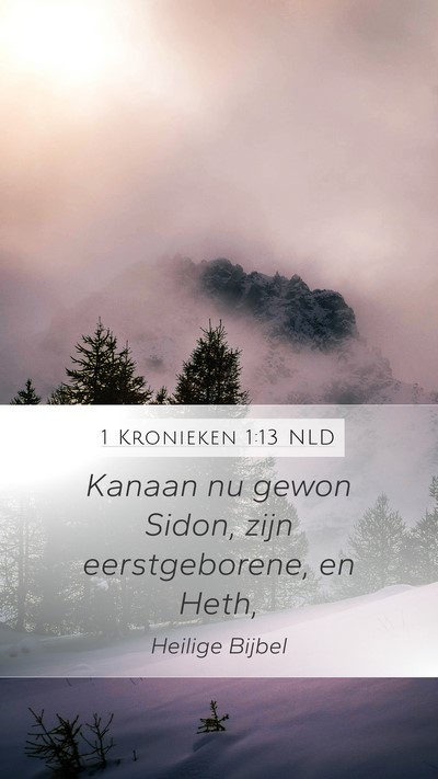 1 Kronieken 1:13 NLD Bible Verse Image