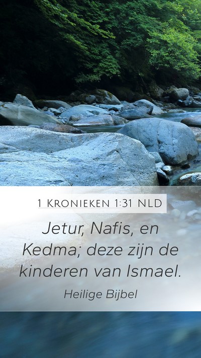 1 Kronieken 1:31 NLD Bible Verse Image