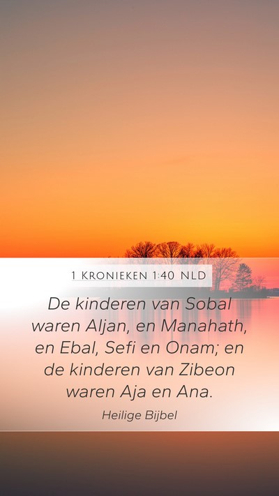 1 Kronieken 1:40 NLD Bible Verse Image