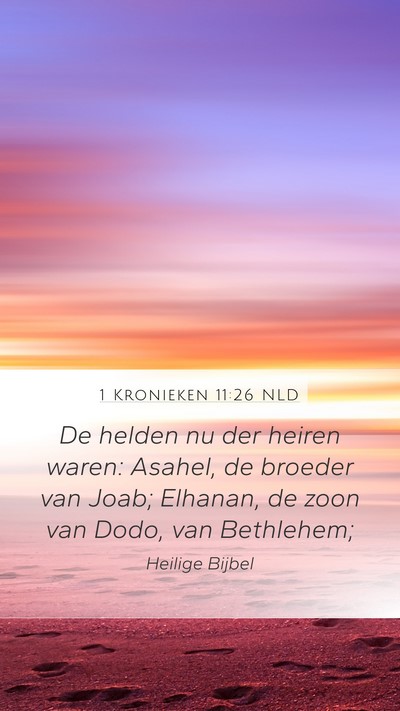 1 Kronieken 11:26 NLD Bible Verse Image