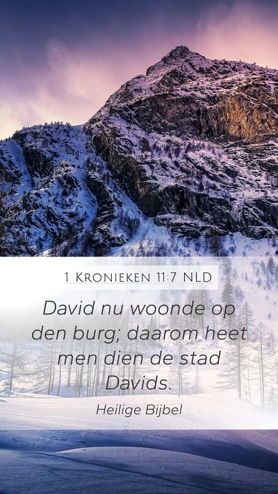 1 Kronieken 11:7 NLD Bible Verse Image