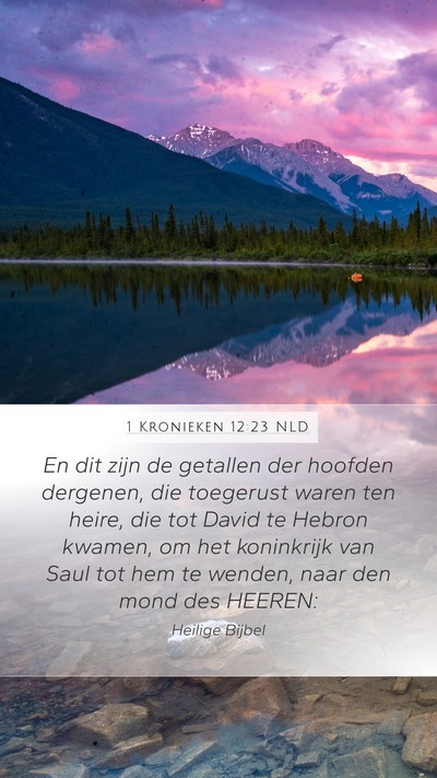 1 Kronieken 12:23 NLD Bible Verse Image