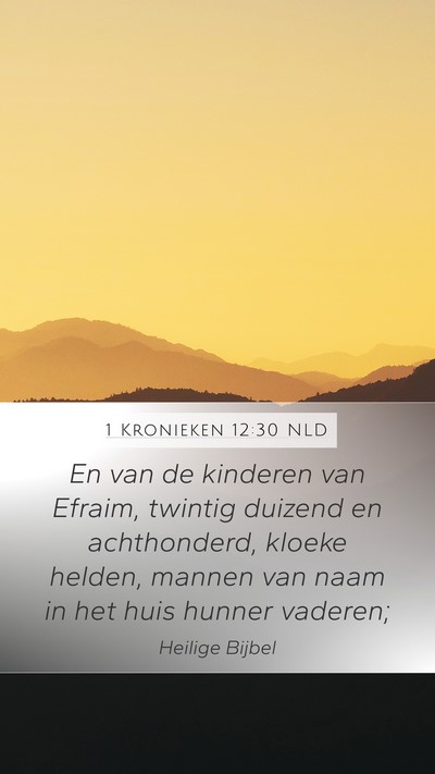 1 Kronieken 12:30 NLD Bible Verse Image