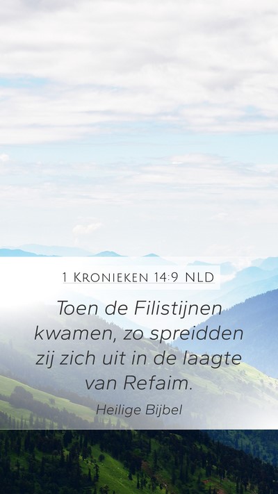 1 Kronieken 14:9 NLD Bible Verse Image