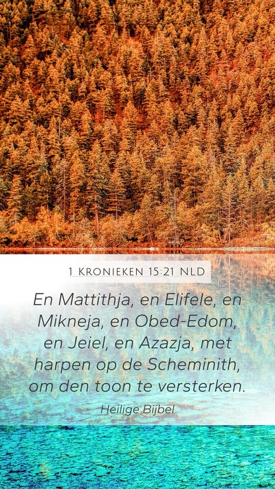 1 Kronieken 15:21 NLD Bible Verse Image