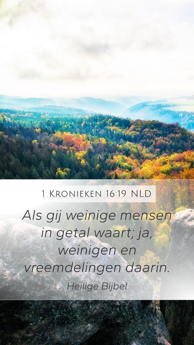 1 Kronieken 16:19 NLD Bible Verse Image