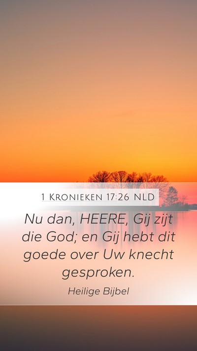 1 Kronieken 17:26 NLD Bible Verse Image