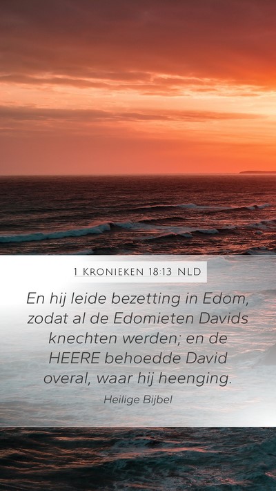 1 Kronieken 18:13 NLD Bible Verse Image