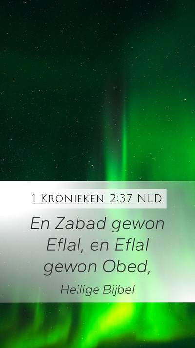 1 Kronieken 2:37 NLD Mobile Phone Wallpaper - En Zabad gewon Eflal, en Eflal gewon - Mobile Bible Verse Wallpaper