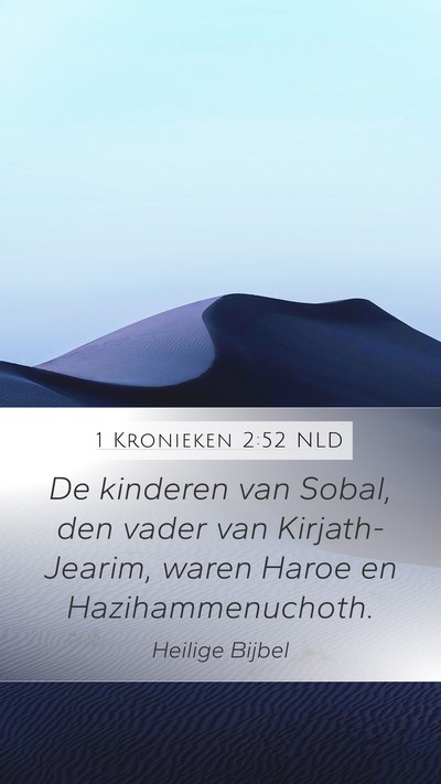 1 Kronieken 2:52 NLD Bible Verse Image