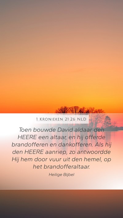1 Kronieken 21:26 NLD Bible Verse Image