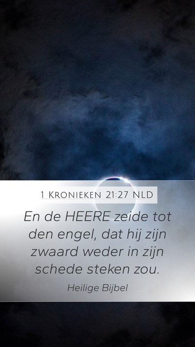 1 Kronieken 21:27 NLD Bible Verse Image