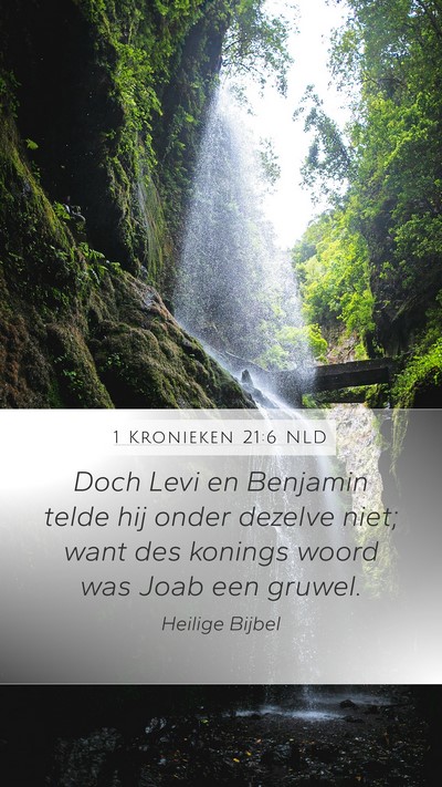 1 Kronieken 21:6 NLD Bible Verse Image