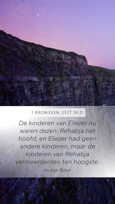 1 Kronieken 23:17 NLD Bible Verse Image