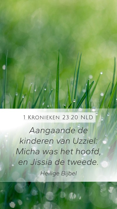 1 Kronieken 23:20 NLD Bible Verse Image