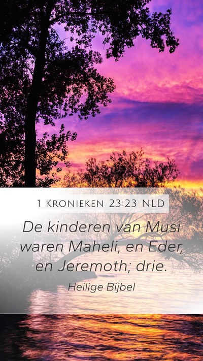 1 Kronieken 23:23 NLD Bible Verse Image