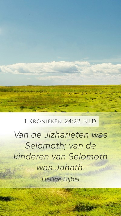 1 Kronieken 24:22 NLD Bible Verse Image