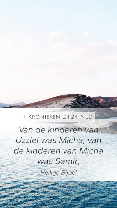 1 Kronieken 24:24 NLD Bible Verse Image