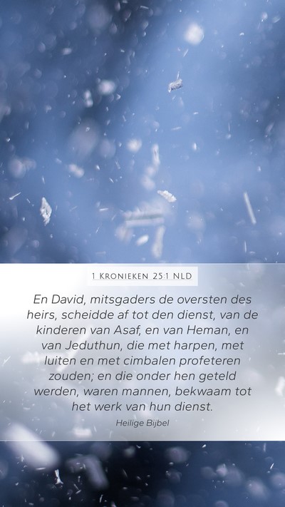 1 Kronieken 25:1 NLD Bible Verse Image