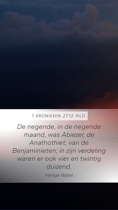 1 Kronieken 27:12 NLD Bible Verse Image