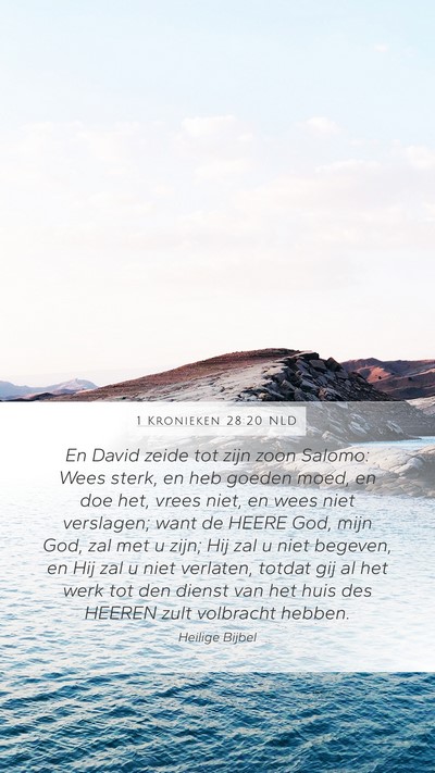 1 Kronieken 28:20 NLD Bible Verse Image