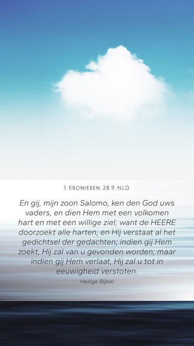 1 Kronieken 28:9 NLD Bible Verse Image
