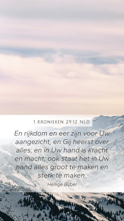 1 Kronieken 29:12 NLD Bible Verse Image