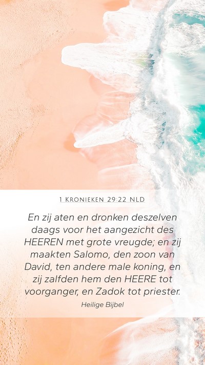 1 Kronieken 29:22 NLD Bible Verse Image