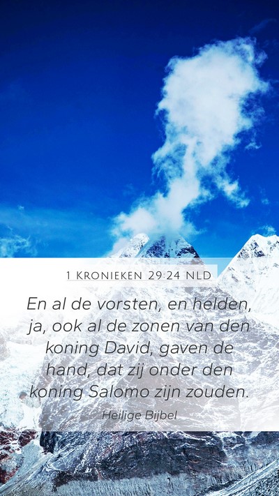 1 Kronieken 29:24 NLD Bible Verse Image