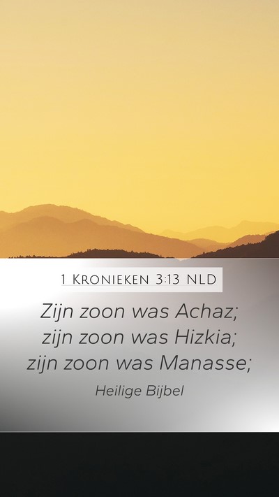 1 Kronieken 3:13 NLD Bible Verse Image