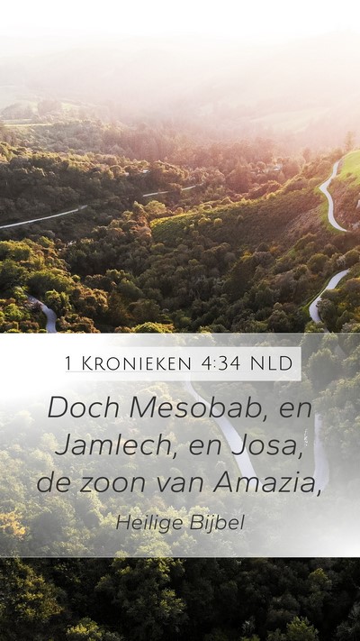 1 Kronieken 4:34 NLD Bible Verse Image