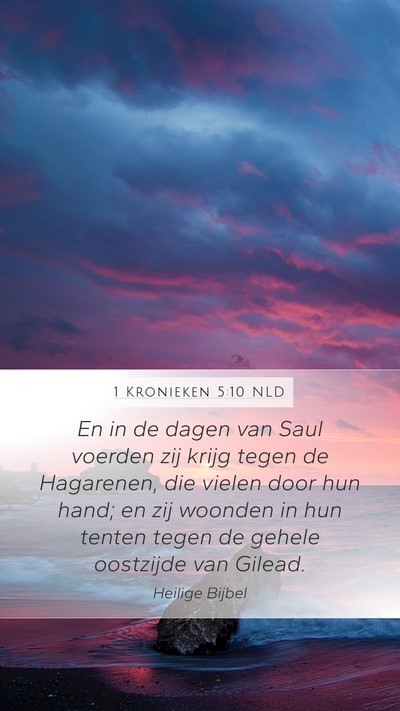 1 Kronieken 5:10 NLD Bible Verse Image