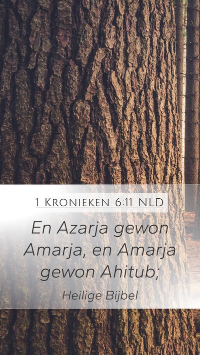1 Kronieken 6:11 NLD Mobile Phone Wallpaper - En Azarja gewon Amarja, en Amarja gewon - Mobile Bible Verse Wallpaper