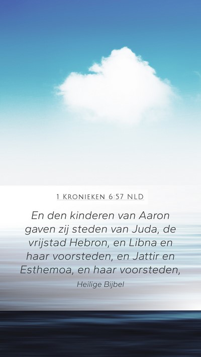 1 Kronieken 6:57 NLD Bible Verse Image