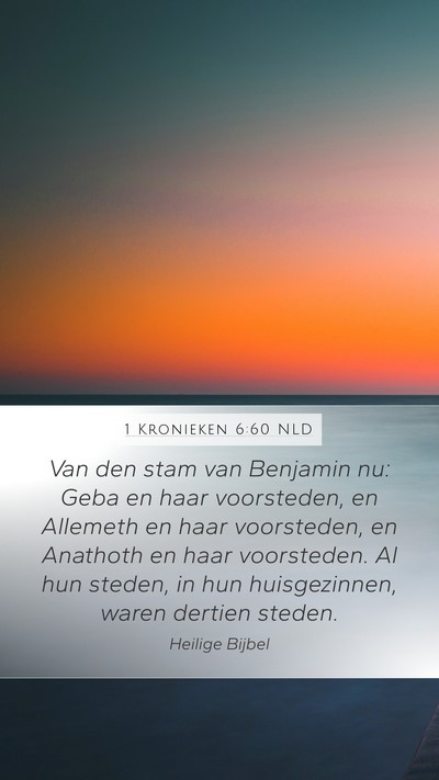 1 Kronieken 6:60 NLD Bible Verse Image