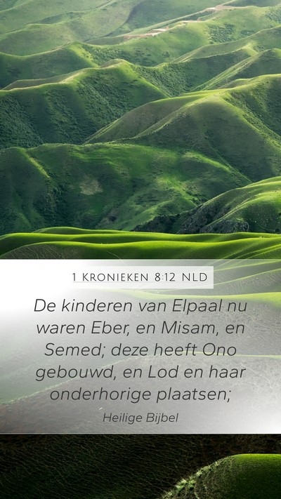 1 Kronieken 8:12 NLD Bible Verse Image