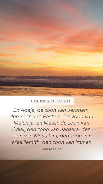1 Kronieken 9:12 NLD Bible Verse Image