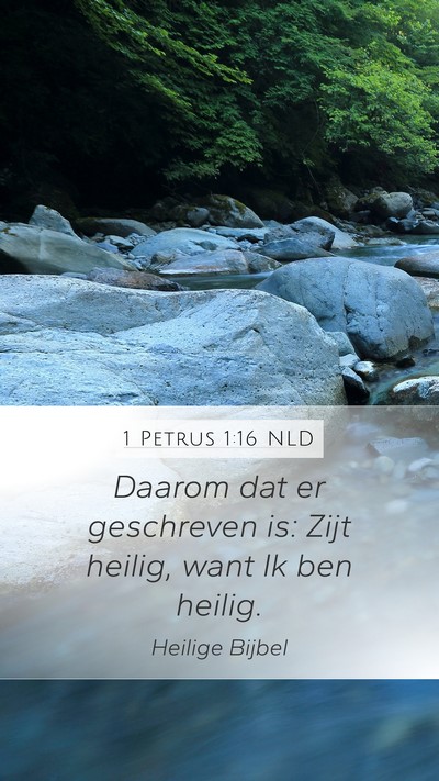 1 Petrus 1:16 NLD Bible Verse Image