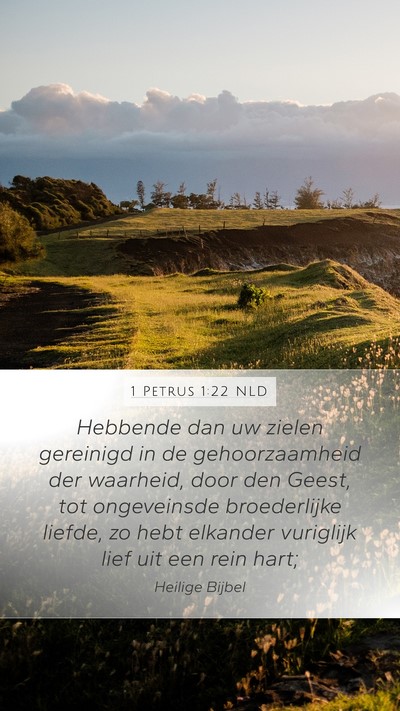 1 Petrus 1:22 NLD Bible Verse Image