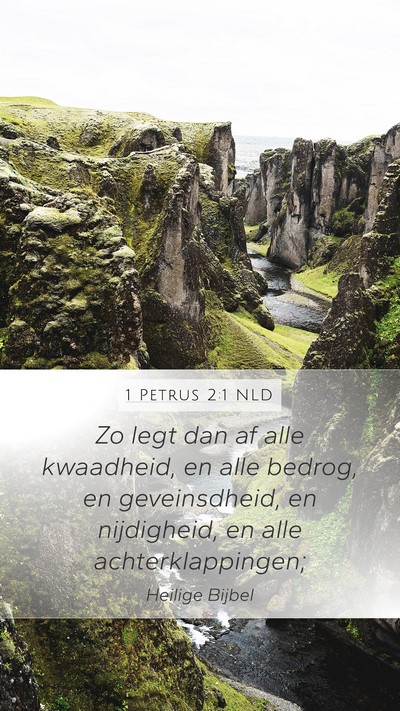 1 Petrus 2:1 NLD Bible Verse Image
