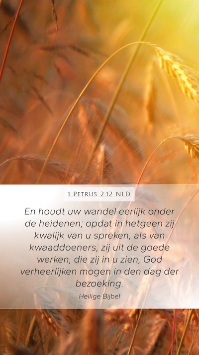 1 Petrus 2:12 NLD Bible Verse Image