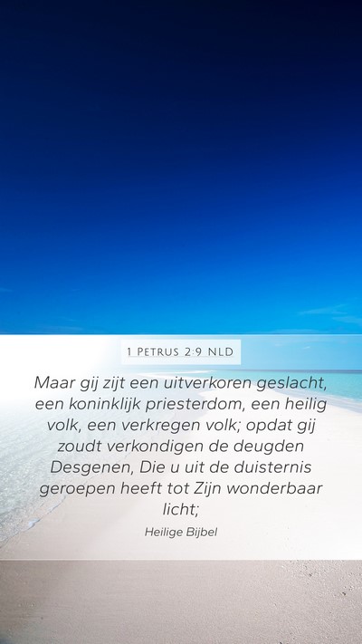 1 Petrus 2:9 NLD Bible Verse Image