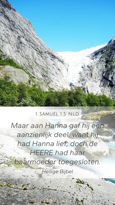 1 Samuël 1:5 NLD Bible Verse Image