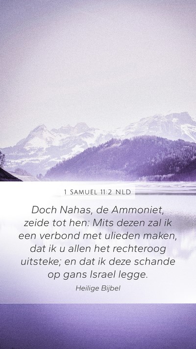1 Samuël 11:2 NLD Bible Verse Image