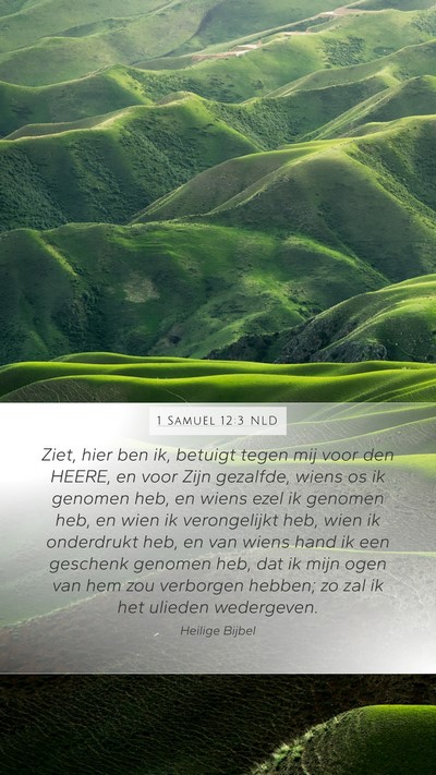 1 Samuël 12:3 NLD Bible Verse Image